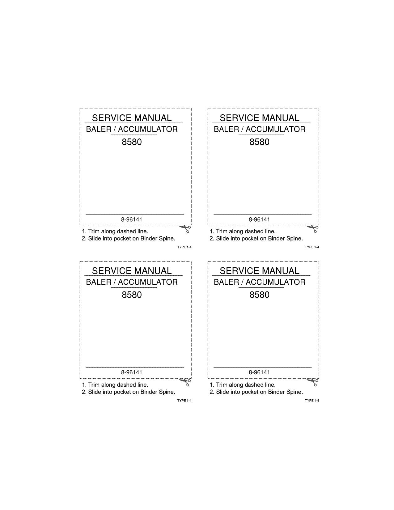 SER-MAN 8580 service manual